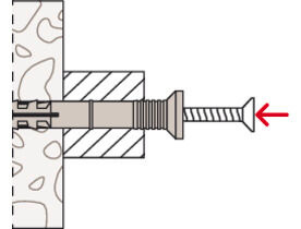 Kołek wbijany N 6 x 40/10 F z łbem płaskim gvz - 25 szt.