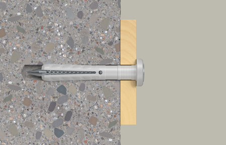 Kołek wbijany N 6 x 40/10 F z łbem płaskim gvz - 25 szt.