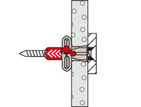 Kołek uniwersalny DuoPower 6 x 50 S z wkrętem - 50 szt.