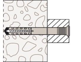 Kołek wbijany N 6 x 40/10 F z łbem płaskim gvz - 25 szt.
