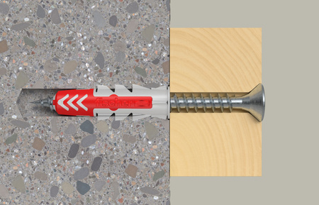 Kołek uniwersalny DuoPower 6 x 30 S z wkrętem - 50 szt.