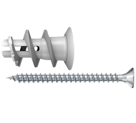 Śruba nylonowa do mocowania w płytach g-k GKS - 1 szt.