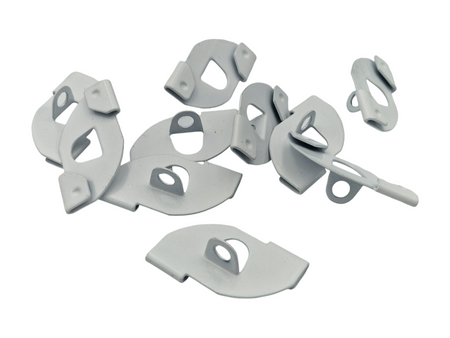 Stalowy klips do sufitów modułowych (biały) 50szt.