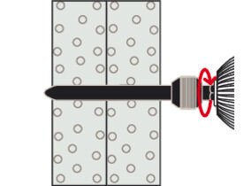 Śruba nylonowa do mocowania w płytach g-k GKS - 1 szt.